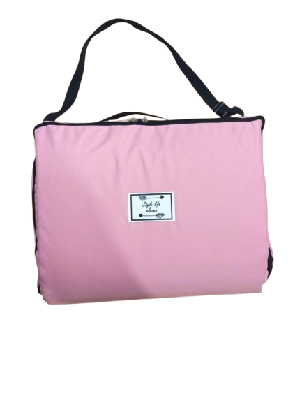 ™ سرير رضيع محمول قابل للطي مع وسادة وخوذة حماية